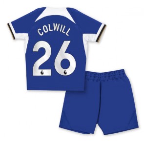Chelsea Levi Colwill #26 Hemmaställ Barn 2023-24 Kortärmad (+ Korta byxor)